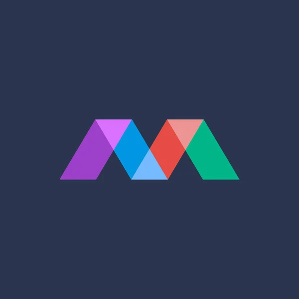 Letra M logotipo ícone design elementos de modelo —  Vetores de Stock