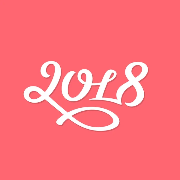 Feliz ano novo 2017 lettering design cartão —  Vetores de Stock