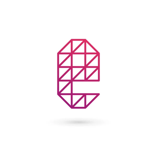 E betű logó ikon design sablon elemek — Stock Vector