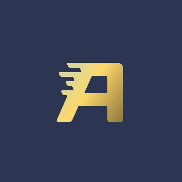 Letra Un icono de logotipo elementos de plantilla de diseño — Vector de stock