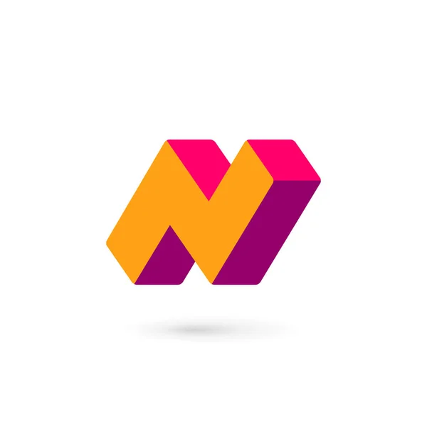 Літера n елементів шаблону дизайну логотипу — стоковий вектор