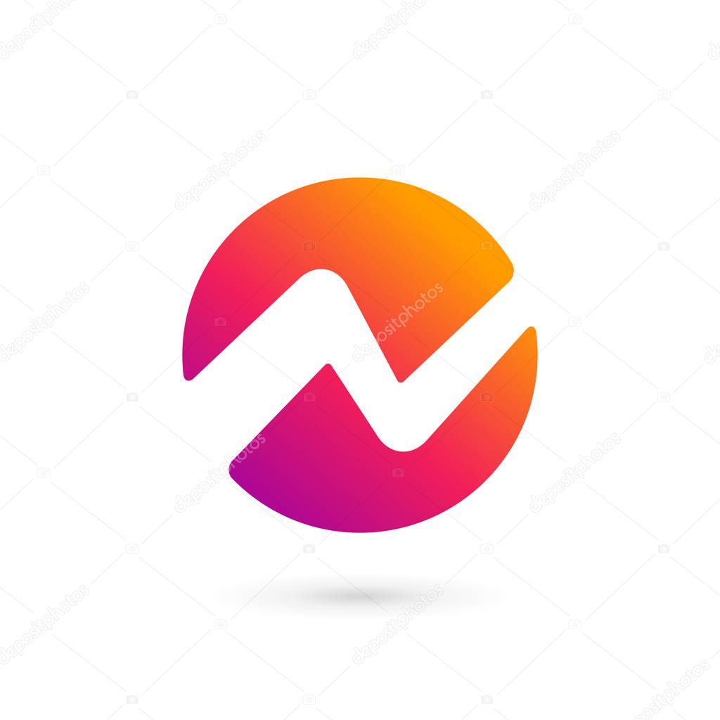 Letter N logo icon design template elements