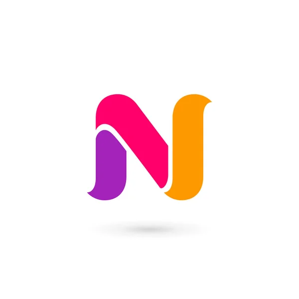 Letter N logo pictogram ontwerp template elementen — Stockvector