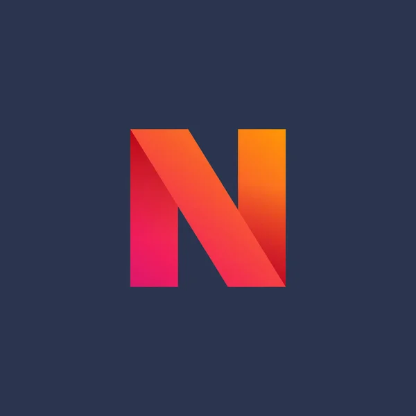 Buchstabe N Logo Symbol Design-Vorlage Elemente — Stockvektor