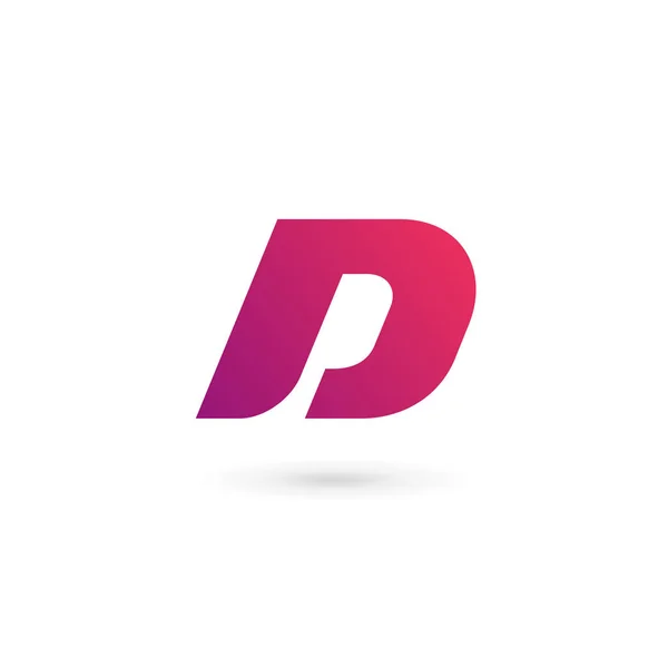 Buchstabe D Logo Symbol Design-Vorlage Elemente — Stockvektor