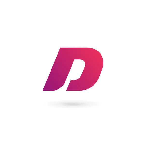 Letter D logo pictogram ontwerp template elementen — Stockvector