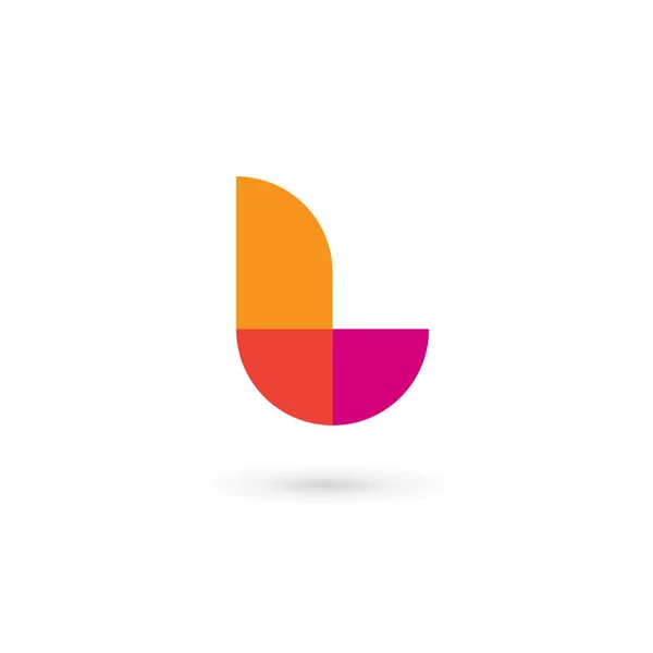 Lettre L logo icône conception des éléments de modèle — Image vectorielle