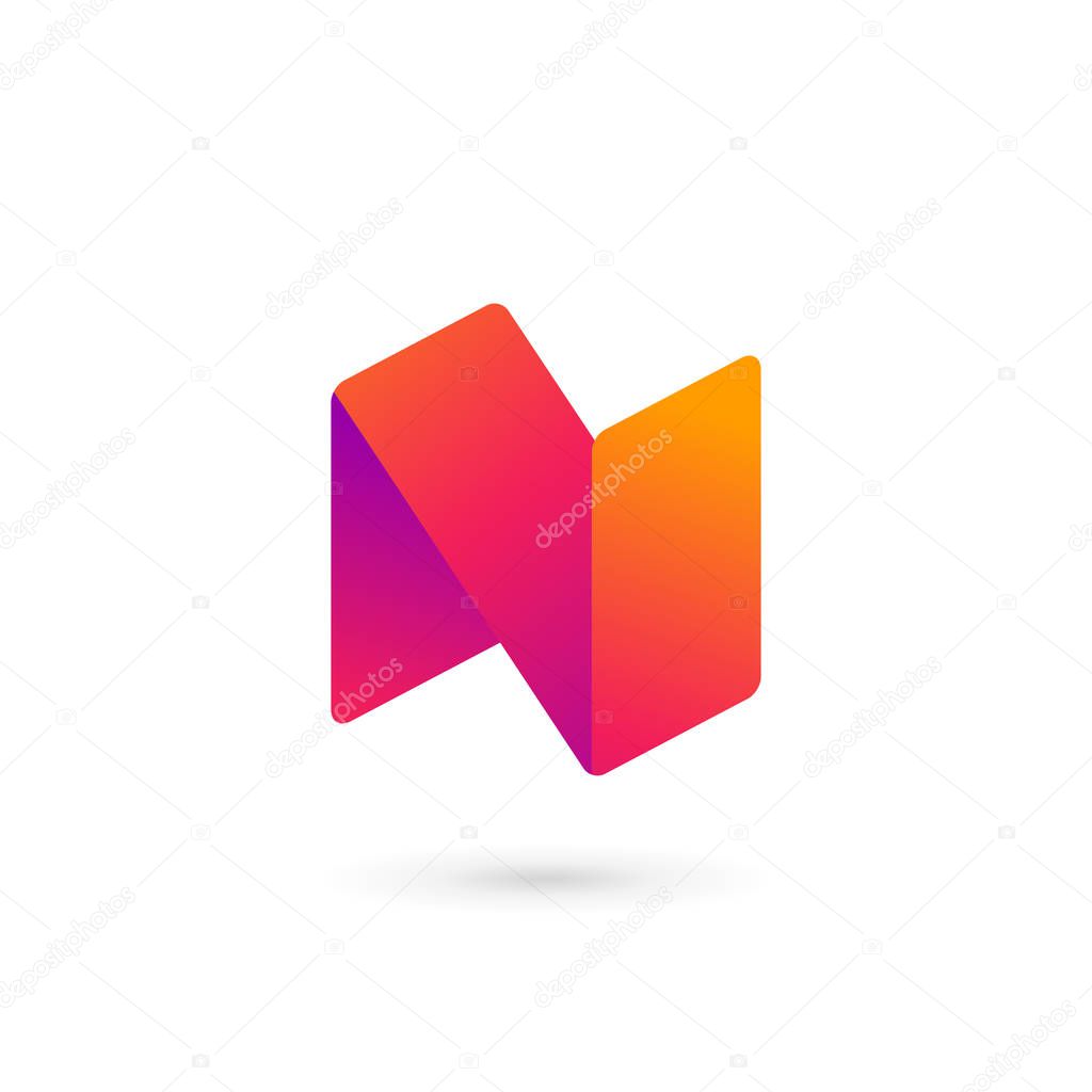 Letter N logo icon design template elements