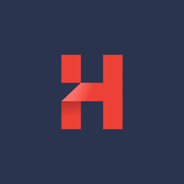H harfi logo tasarım şablonu elementleri — Stok Vektör
