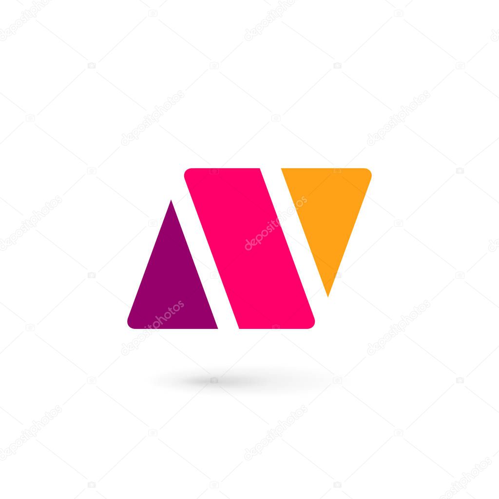 Letter N logo icon design template elements