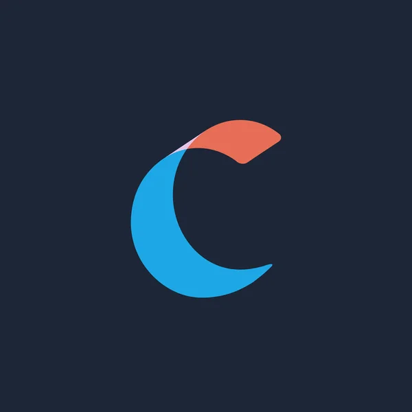 Ikona symbolu litery C elementy szablonu — Wektor stockowy