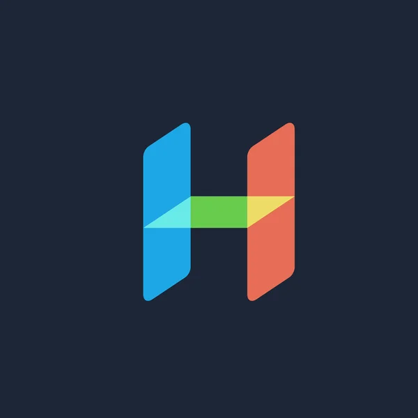 Lettre H logo icône conception des éléments de modèle — Image vectorielle