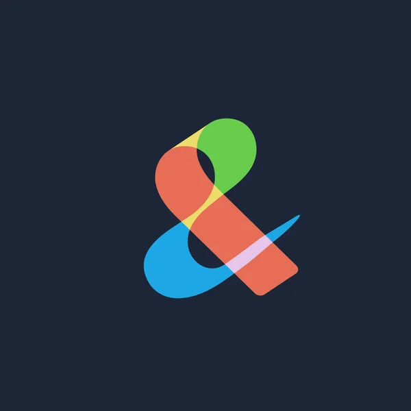 Symbool & en ampersand logo pictogram-ontwerpelementen sjabloon — Stockvector