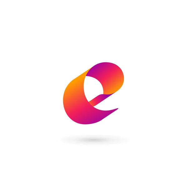 E harfi logo tasarım şablonu elementleri — Stok Vektör