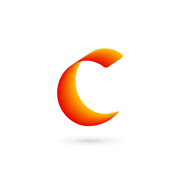 C harfi logo tasarım şablonu elementleri — Stok Vektör