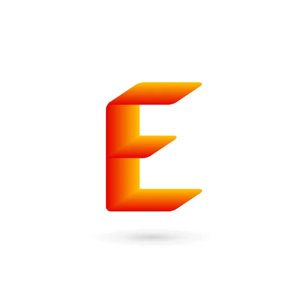 E harfi logo tasarım şablonu elementleri — Stok Vektör