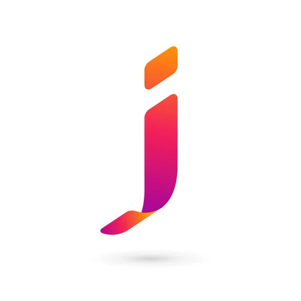 Letra J icono del logotipo elementos de plantilla de diseño — Vector de stock
