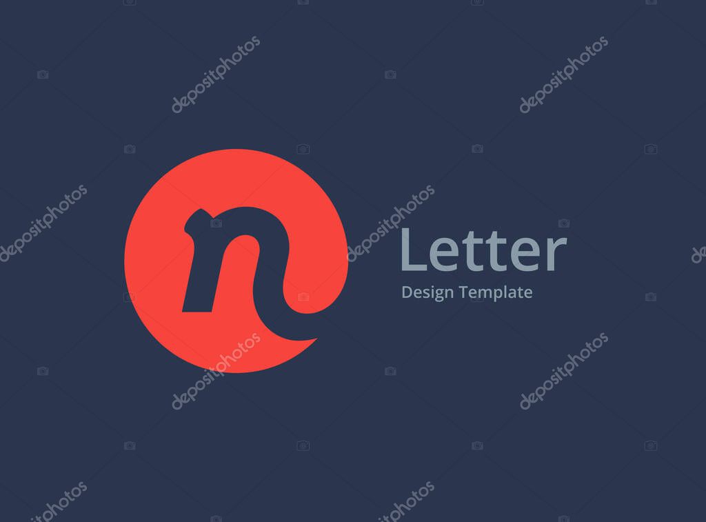 Letter N logo icon design template elements