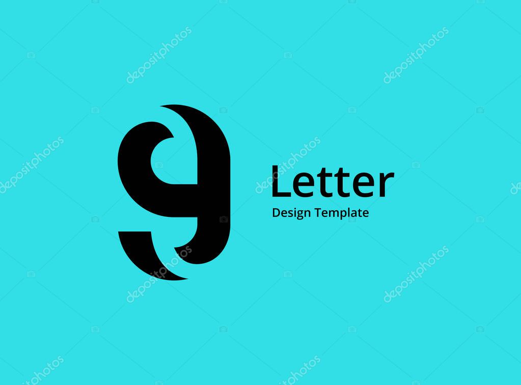 Letter G number 9 logo icon design template elements