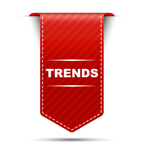 trends, red vector trends, red banner trends