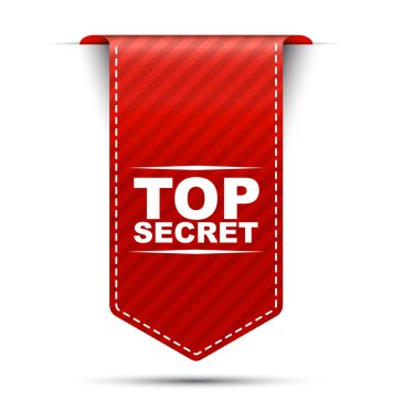 gizli, afiş üst gizli gizli, kırmızı top vektör