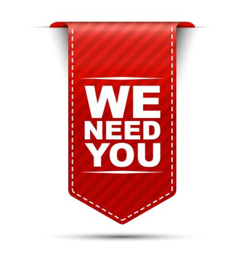 Sen, kırmızı vektör istiyoruz, sana ihtiyacımız afiş ihtiyacımız