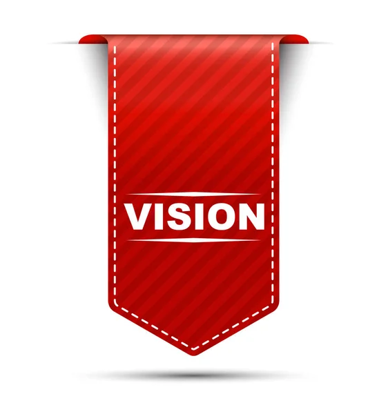Vizyon, kırmızı vektör vizyon, afiş vizyon — Stok Vektör