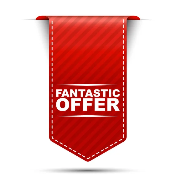 Fantastic offer, red vector fantastic offer, banner fantastic offer — Stock Vector