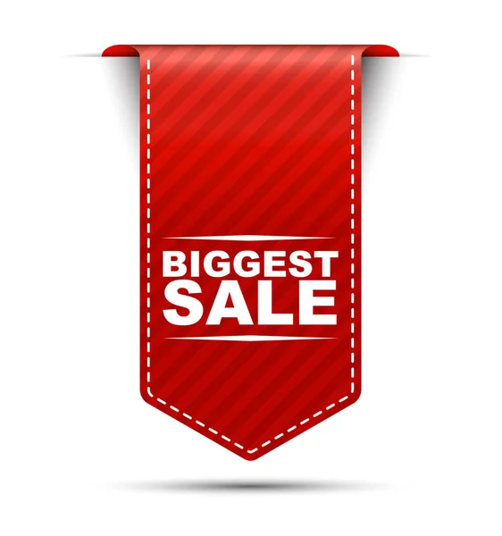 가장 큰 판매, 빨간 벡터 가장 큰 판매, 배너 가장 큰 판매 — 스톡 벡터