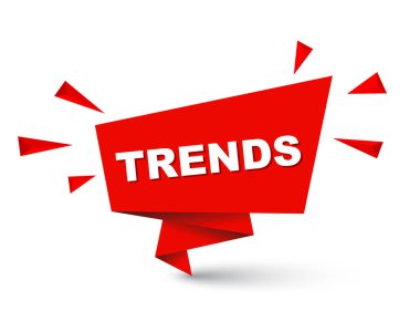 Kırmızı kolay vektör illüstrasyon izole kağıt kabarcık eğilimleri. Bu öğe için web tasarım iyi adapte.