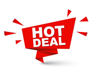 Kırmızı kolay vektör çizim kağıt kabarcık sıcak fırsat izole. Bu öğe için web tasarım iyi adapte.