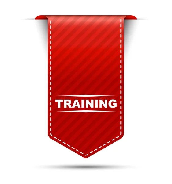 Szkolenia szkolenie wektor szkolenia, czerwony, baner — Wektor stockowy