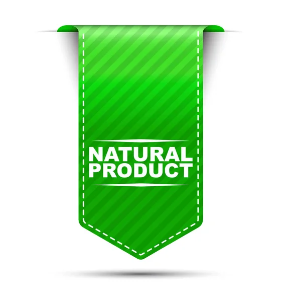 Naturprodukt, grüner Vektor Naturprodukt, Banner Naturprodukt — Stockvektor