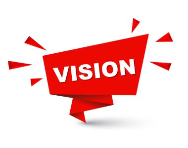 Kırmızı kolay vektör illüstrasyon izole kağıt kabarcık afiş vizyon. Bu öğe için web tasarım iyi adapte.