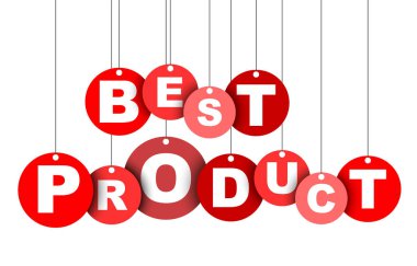 Kırmızı kolay vektör illüstrasyon izole daire etiketi afiş en iyi ürün. Bu öğe için web tasarım iyi adapte.