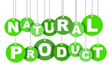 Yeşil kolay vektör illüstrasyon izole daire etiketi afiş doğal ürün. Bu öğe için web tasarım iyi adapte.