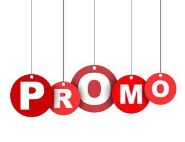 Kırmızı kolay vektör illüstrasyon Çember etiketi afiş promo izole. Bu öğe için web tasarım iyi adapte.