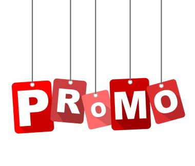 Kırmızı vektör düz tasarım arka plan promo. Web tasarımı için de uyarlanmıştır.