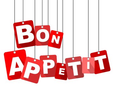 Kırmızı vektör düz tasarım arka plan Afiyet olsun. Web tasarımı için de uyarlanmıştır.