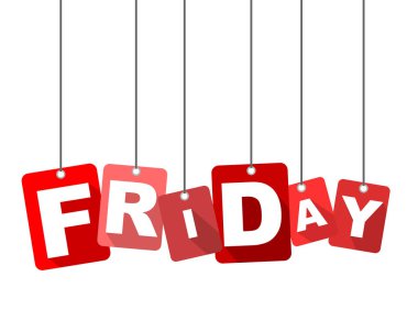 Kırmızı vektör düz tasarım arka plan Cuma. Web tasarımı için de uyarlanmıştır.