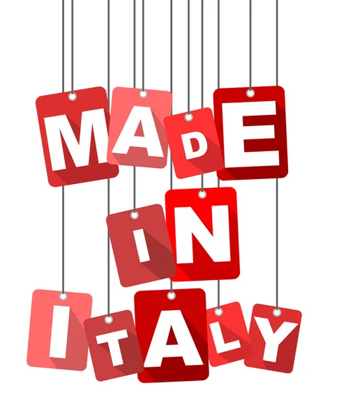 Красный вектор плоский дизайн фона выполнен в Италии. Он хорошо адаптирован для веб-дизайна . — стоковый вектор