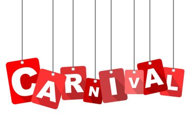 Kırmızı vektör düz tasarım arka plan karnaval. Web tasarımı için de uyarlanmıştır.
