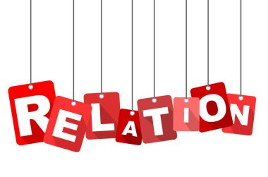 Kırmızı vektör düz tasarım arka plan ilişkisi. Web tasarımı için de uyarlanmıştır.