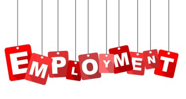 Kırmızı vektör düz tasarım arka plan istihdam. Web tasarımı için de uyarlanmıştır.