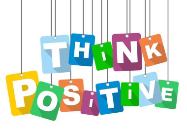 vektör çizim arka plan olumlu düşünmek