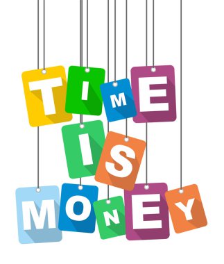 vektör çizim arka plan vakit nakittir