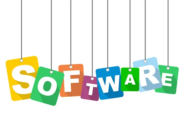 Software di sfondo illustrazione vettoriale — Vettoriale Stock