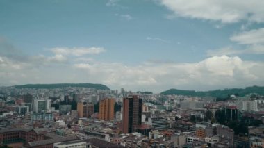 Cityscape Quito havadan görünümü,