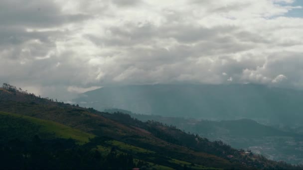 Veduta delle montagne in Ecuador — Video Stock