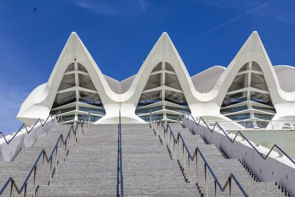 Architectural detail in the City of Arts and Sciences of Valenci — Stock Photo, Image